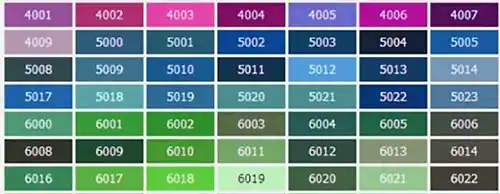 RAL Colours