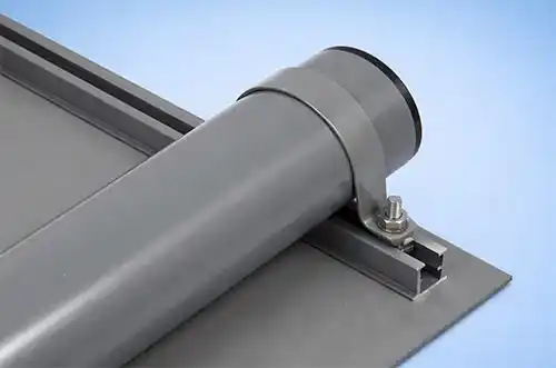 This image shows sign channel and clips Close Up of Fitted Aluminium Post